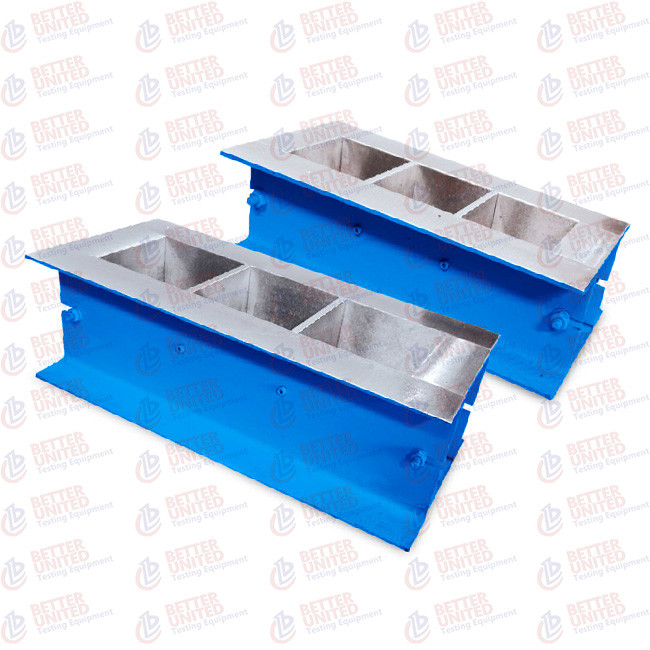 Steel Cube Moulds 3 Gang Concrete Testing Equipment